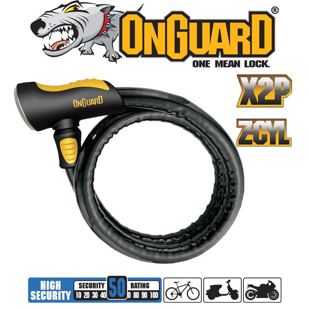 OnGuard Rottweiler 100cm x 25mm Armored Cable Lock