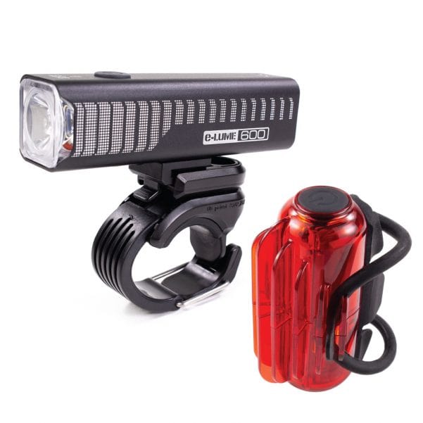 Serfas Combo E-Lume 600 + Cosmos II 60 Lumens Light Set