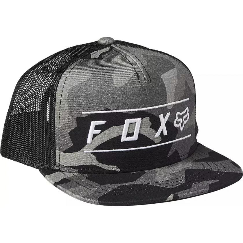 FOX Pinnacle Mesh Snapback Hat - Black Camo