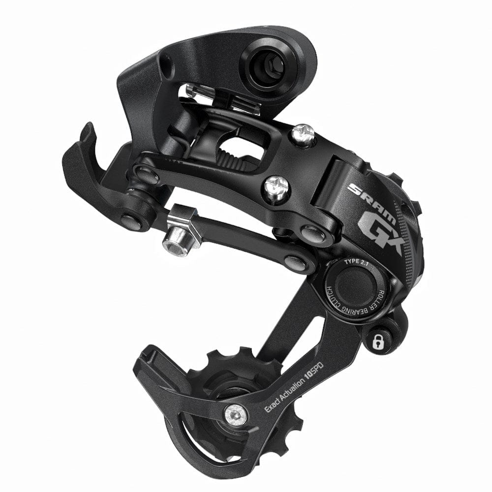 SRAM RD GX TYPE 2.1 MED 10 SPD BLK GX Type 2.1 Rear Derailleur 10 Speed Medium Cage Black