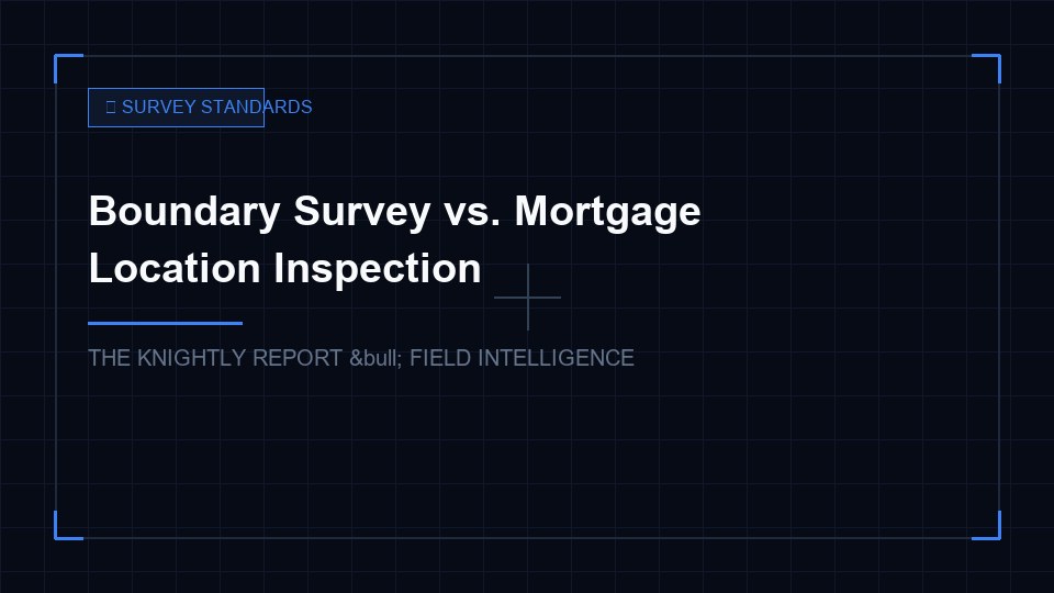 Boundary vs Mortgage survey